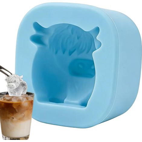 à glaçons en silicone forme de vache miniature (1/5)