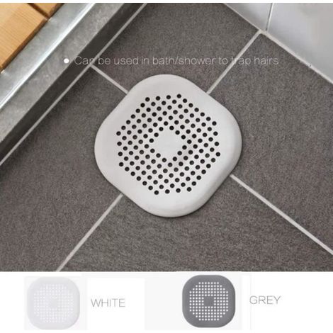Bouchon Baignoire - Filtre Cheveux En Silicone Avec Ventouse - Pour Évier Douche Receveur De Baignoire - 14 x 14 x 0.1 cm - 1 Pièce (1/4)