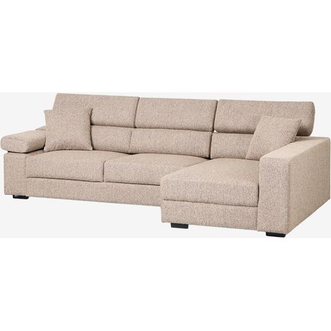 SKLUM Rechtsseitiges 3-Sitzer-Sofa mit verstellbarer Kopfstütze und ausziehbaren Sitzen Aramis                                    (1/5)