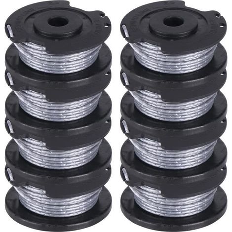 Lot De 8 Bobines De Fil De Rechange Pour Débroussailleuse - 4 M X 1,65 Mm - Compatible Bosch Art 23 26 Sl (1/4)