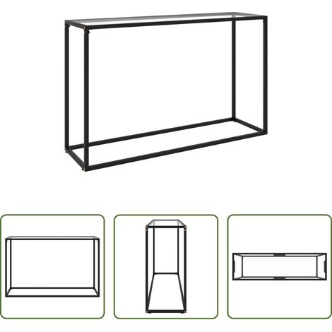 Hartglas - Konsolentisch Transparent 120x35x75 cm Hartglas (1/5)