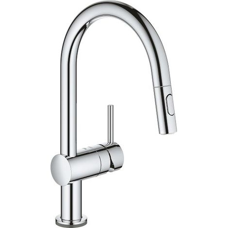 Grohe Spültischarmatur Flair Touch verchromt, mit Handbrause Spültischarmaturen Normaldruck