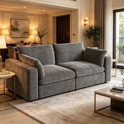 Sofa da soggiorno, Sofa in stile moderno, Divano modulare, Divano da camera da letto (solo con divano da camera da letto) (1/4)