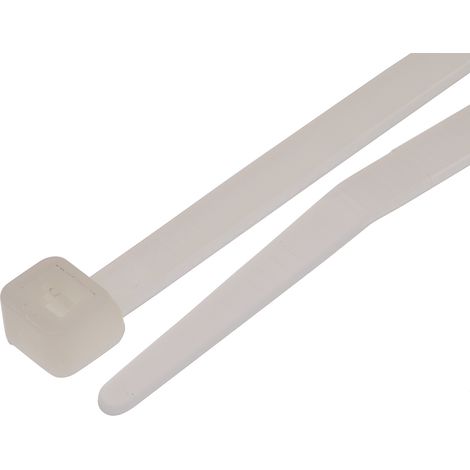 Serre-câble RS PRO Naturel en Nylon 66, 190mm x 4,8 mm ( Prix pour Sachet de 100 )