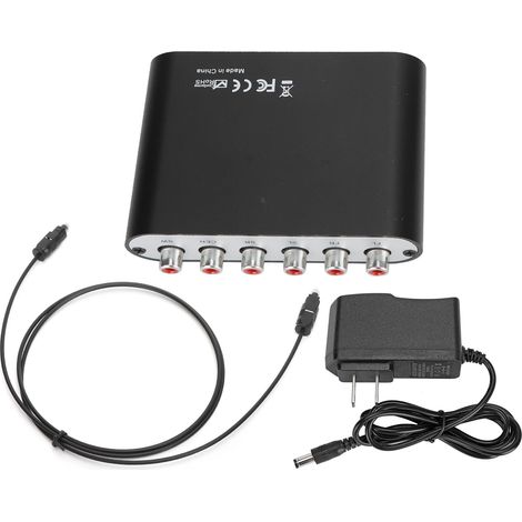 Décodeur audio métallique AY42A 2.0 DTS 5.1, entrée SPDIF coaxiale analogique pour RCA, décodeur AC3 DTS (1/5)