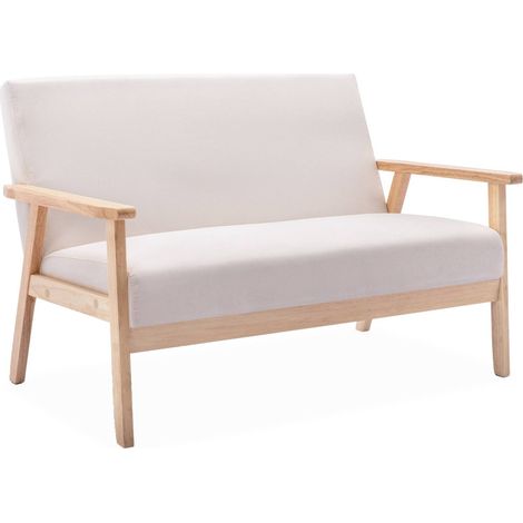 2-seater scandi-style loveseat sofa, Isak, 114x69.5x73 cm (1/5)
