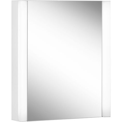Armario con espejo Schneider EASY LED, 1 puerta, bisagras (1/4)