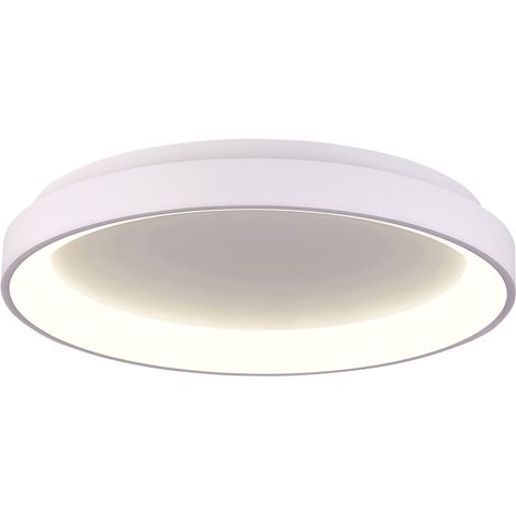 Plafoniera LED moderna bianca 78 cm 60W Vico Italux (1/2)