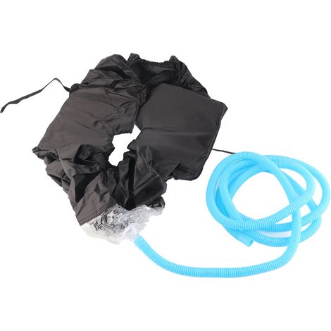 Housse de protection pour climatiseur mural 1‑1.5P avec tuyau d'évacuation, noir (1/5)