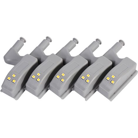 10 Stück LED-Scharnierleuchten für Schränke, Kleiderschränke, Garderoben, Haushalt und Küche (Warmweiß) (1/5)