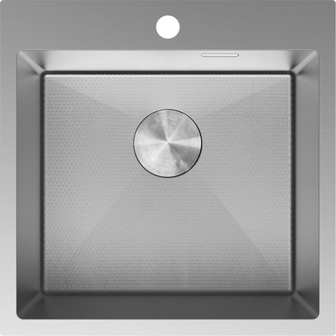Mexen Solix fregadero de acero de 1 cubeta 500 x 500 mm, inox HC - 6407501000-01HC (1/5)