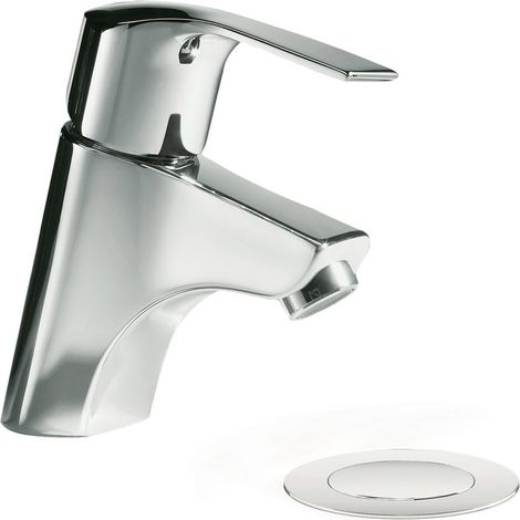 TRES 169103DA K-TRES Grifo Monomando de Lavabo con Desagüe Automático Cromo - ref: 169103DA (1/2)