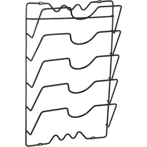 Organisateur de couvercles de casseroles pour armoires ou murs - Supports pour couvercles de casseroles (1/4)