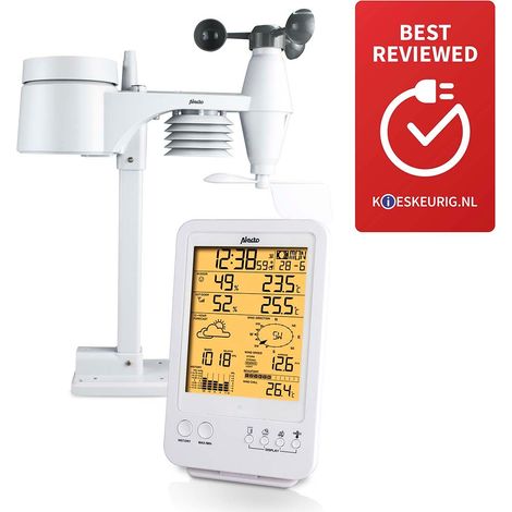Professional weather station with wireless sensor white (1/5)