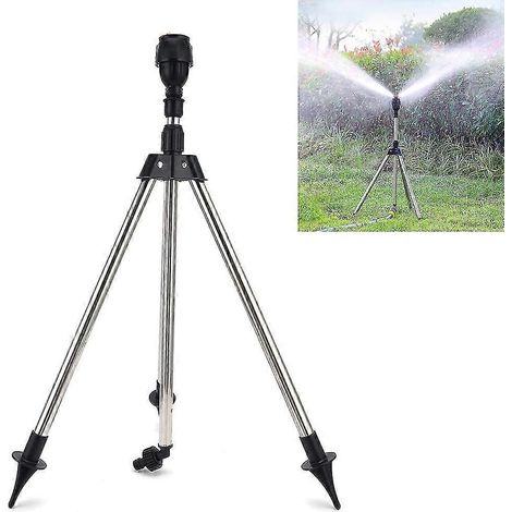 Arroseur rotatif à support rotatif, arrosage automatique à 360° pour grandes surfaces, cour, jardin, pelouse, irrigation domestique automatique (1/2)