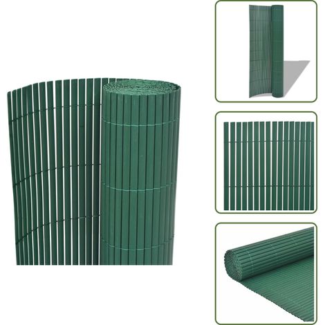 Clôture de jardin Double face PVC 90 x 300 cm Vert - Clôture De Jardin - Clôture Pvc - Clôture Verte - Clôture Decorative - Barriere Jardin (1/5)