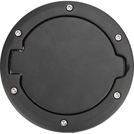 Tapón del depósito de combustible para Jeep Wrangler JK Unlimited 2007-2017, ABS negro y aluminio, 1 pieza. (1/4)