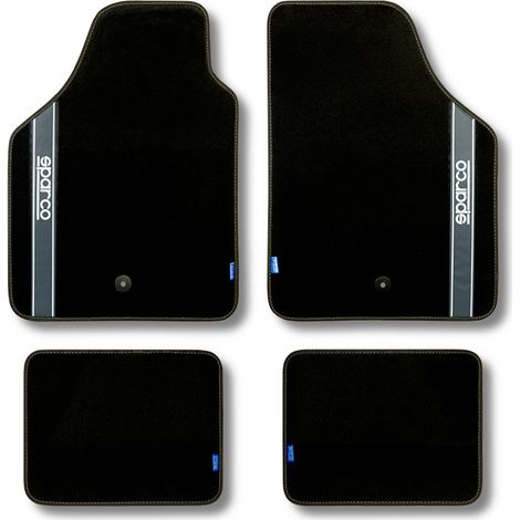 Set di tappetini per auto Sparco - Tessuto - Grigio (1/5)