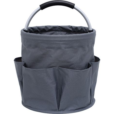 Sac à outils de jardinage, sac de rangement multifonctionnel étanche, panier de rangement pliable pour outils, sac de rangement pour quincaillerie (1/5)