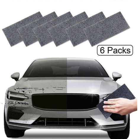 Lot de 6 chiffons Nanosparkle pour éliminer les rayures de voiture.