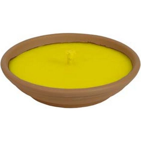 25PZ CITRONELLA GRANDE IN CIOTOLA DI TERRACOTTA - ø cm.16,5x2,5h.
