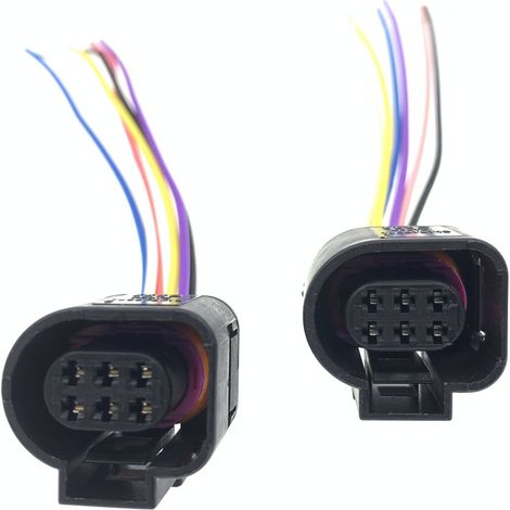 1928404669 Drosselklappen-Kabelbaumstecker für Audi Q5 und Volkswagen Jetta Bora Rückleuchten (6 Pins) (1/5)