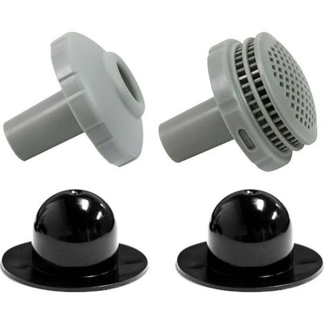 25022E Poolwasser - Anschlussset, geeignet für Intex, mit Sieb, Düse und Kappe mit 3,2 cm Anschlüssen (1/5)