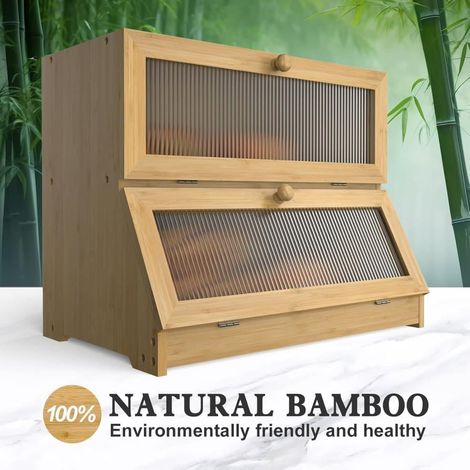 Contenant alimentaire en bois pour la cuisine, le garde-manger et la conservation quotidienne des aliments.-AquaForge (1/5)