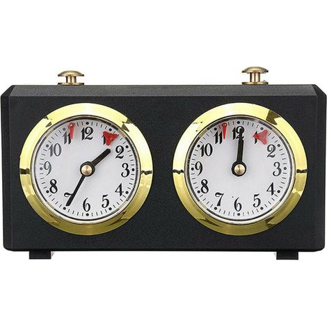 DT05ah Mechanische Internationale Schachuhr (Schwarz) (1/5)