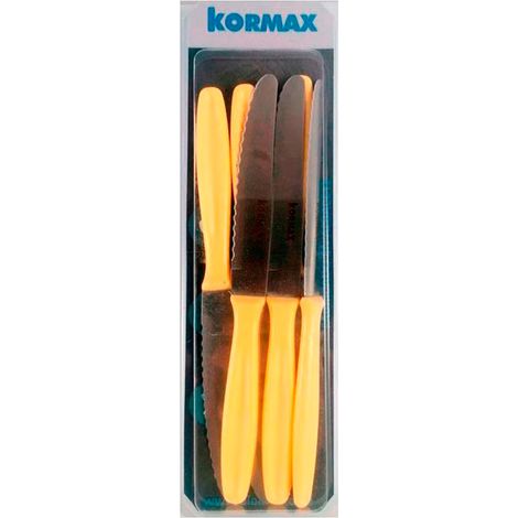 CUCHILLOS MESA 11 CM MANGO PLASTICO PACK 6