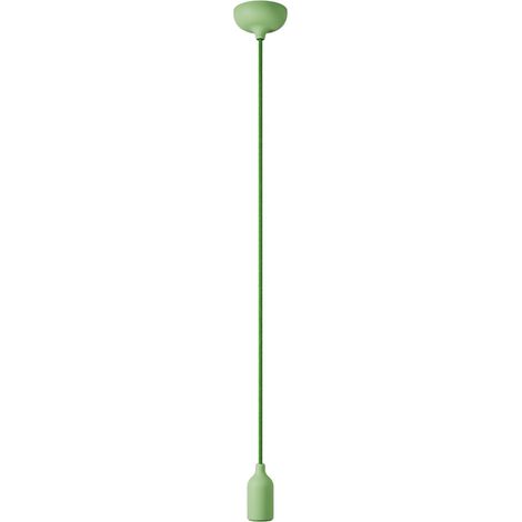 creative cables - Lampada a sospensione colorata in silicone con cavo tessile