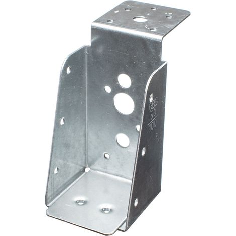 Sabot aile intérieure avec lèvre galvanisé pour poutres de 5 x 10 cm - Par pièce (1/3)