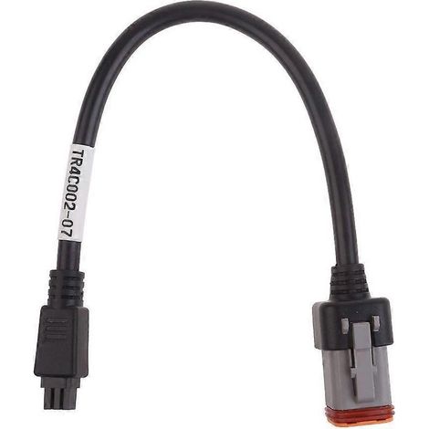 1 câble d'alimentation Molex 3,0 2x3 broches vers Deutsch 6 broches, 28 cm, noir, pour automobile, camion, moto, bus et SUV (1/4)