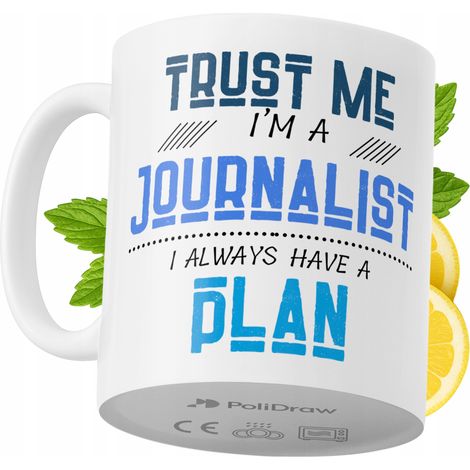 Lustige Kaffeetasse für Journalisten mit witzigem Textdesign – ideal für Geburtstage, Namenstage und Feiertage. Hochwertige Tasse für besondere Anlässe im Büro oder Homeoffice. Farbe: Weiß, 330 ml.