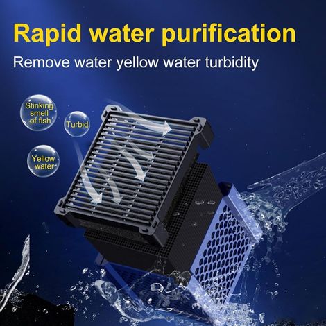 Aktivkohle-Aquariumfilter, Clever Cub-e Aktivkohle-Wasserfilterwürfel für Pferde, Wassertrog-Reinigungswürfel, Aktivkohlefilter für Pferdetränken, Öko-Aquarium-Wasserfilterwürfel, für Teiche, Aquarien (1/5)