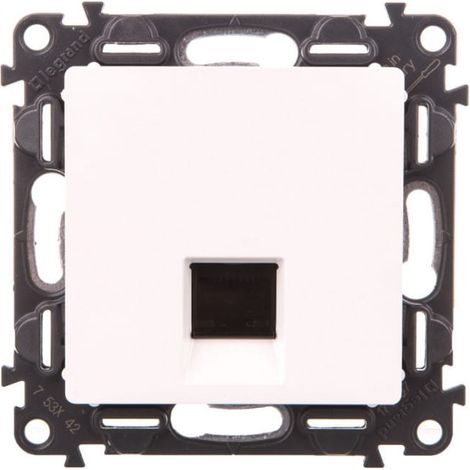 Prise Valena Life 1xRJ45 cat.6 UTP blanche 753142