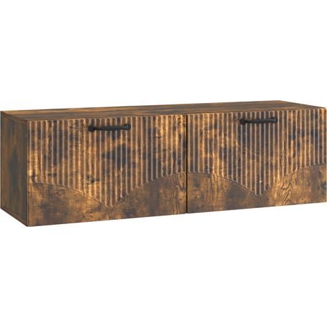 Maison Exclusive - Mobile Porta TV da Muro Rovere Fumo 98 x 31 x 30 cm (1/5)