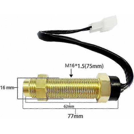 Capteur de régime universel pour tachymètre - Émetteur de vitesse haute précision M161,5, 75 mm, 12 V/24 V Pièce durable pour moteurs de voitures, camions, yachts et bateaux (1/5)