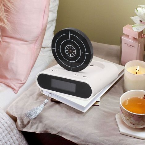 Moderner Smart-Wecker mit Zugfunktion und anpassbarem LED-Alarmton, elektronisches ABS