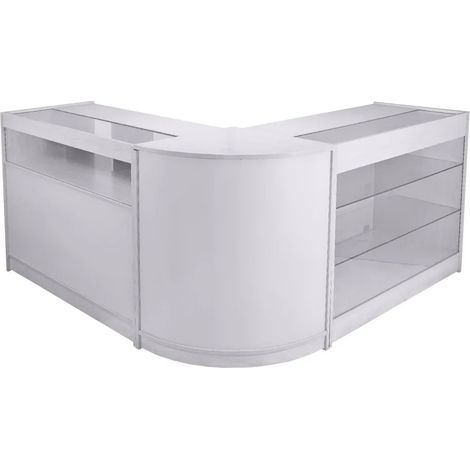 Taurus Brilliant White Shop Counter & Retail Display Set (1/5)