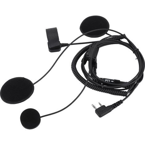 Radio PTT au doigt, talkie-walkie, casque de moto, microphone, oreillette K Head