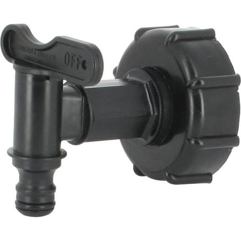 Connecteur De Robinet - S60X6 - Pour Reservoir Eau 1000 L - Sortie Robinet Avec Raccord Rapide 15 Mm - Accessoire Irrigation Jardin (1/4)