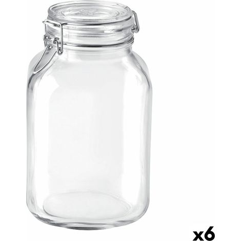 Vaso Vetro Fido Ermetico ø 140 mm 3000 ml - Set 6 pz - BORMIOLI (1/3)