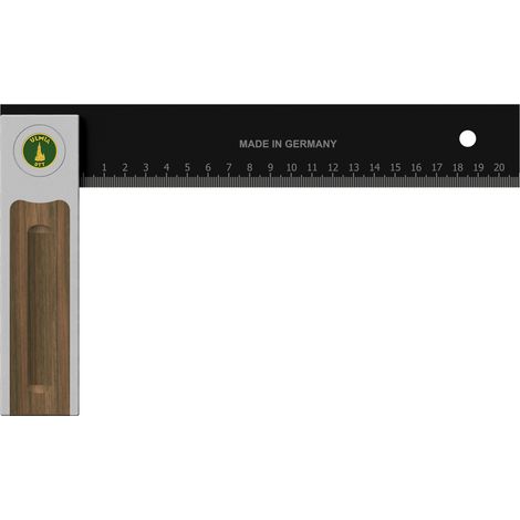 Ulmia 500-250 ángulo de precisión 250 mm - Alu-Line con tornillo de ajuste de precisión (1/2)