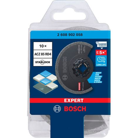 Bosch EXPERT Segmentsägeblatt ACZ 85 RD4 Grout Segment Blade, 85 mm, 10-tlg.