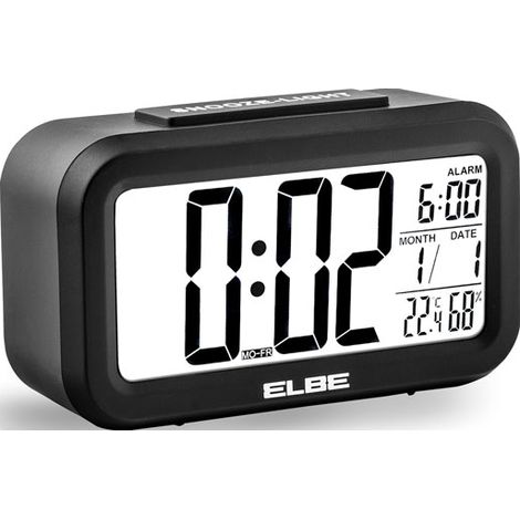 Radiowecker ELBE RD668N Schwarz LCD 4,4