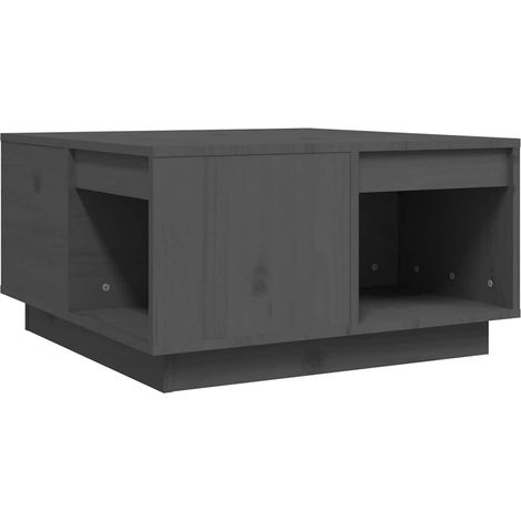 Maison Exclusive - Mesa de centro de madera maciza de pino gris 6 (1/5)