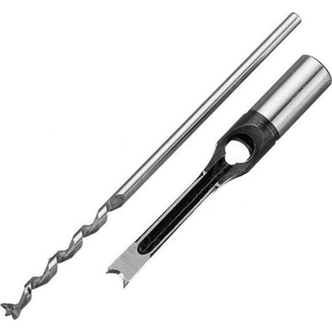 Outil de menuiserie pour le bricolage : foret à trous carrés de 12,7 mm, alésoir, tarière carrée, œillet carré, ciseau à mortaiser (1/5)