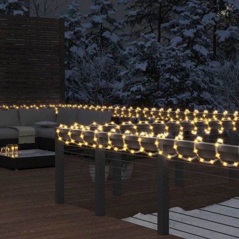 Cordon Lumineux 1200 LED Blanc Chaud 50 m Guirlande PVC IP44 Décoration Fêtes - PANGIVO (1/5)