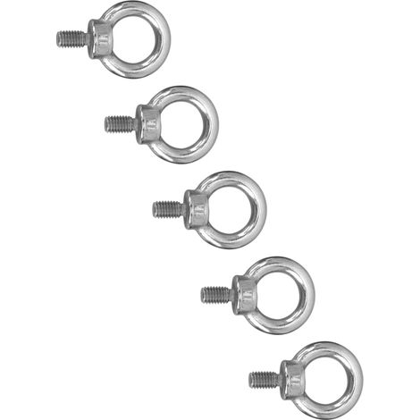 Satz mit 5 M8 Edelstahl-Hebeösen, robust und seewasserbeständig. (1/5)